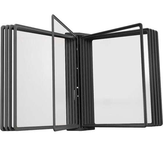 Изображение товара Настенная демосистема ProMega а4, 10 панелей, черный, с черными кантами 1778156