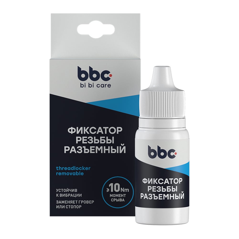 Изображение товара Фиксатор резьбы BiBiCare разъемный 6 мл для металлических изделий