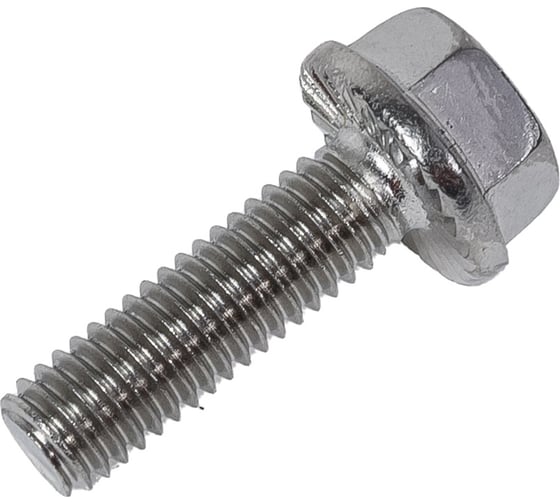 Изображение товара Болт DINFIX DIN 6921, с шестиг. гол. с фланцем с зазубринами, 6x20 мм, А2 нержав. сталь, 50 шт. 00-0004037