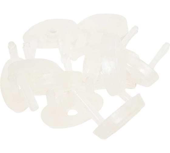 Изображение товара Заглушки для розеток от детей 100% Baby Safety 10шт. Прозрачные 4670006471379