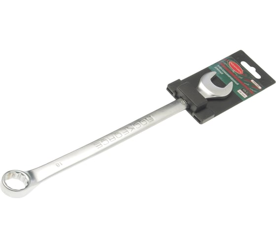 Изображение товара Комбинированный ключ Rockforce удлиненный 18мм, на пластиковом держателе RF-75518L(27320)