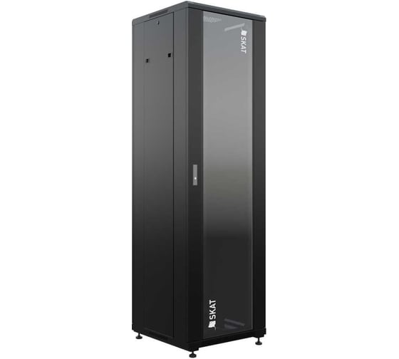 Изображение товара Телекоммуникационный шкаф SKAT TB-22R660GF-B 22U, 600x600 мм, дверь стеклянная 4400