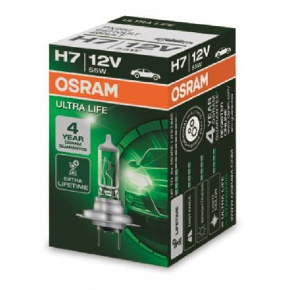 фото Автолампа osram h7 55 px26d ultra life 12v, 1, 10 64210ult