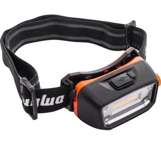 Изображение товара Светодиодный аккумуляторный налобный фонарь Ombra A90063 с сенсором и световым пучком 300 Лм 059103