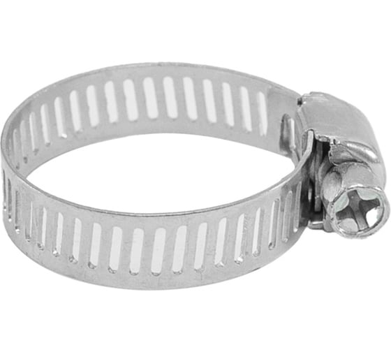 Изображение товара Червячные хомуты EKOTOOLS просечные, оцинкованные, 25 шт. в упаковке, 16 мм-27 мм 3202216