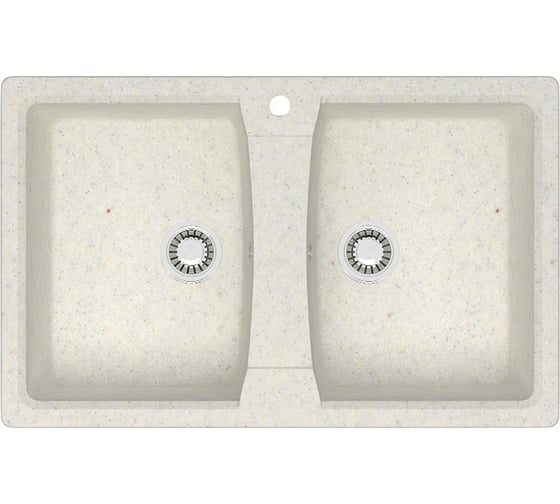 Изображение товара Кухонная мойка Azario Elmas (780x500x190) Хлопок (сифон + герметик) 00079898