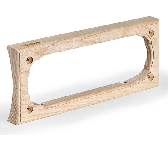 Изображение товара Трехместная накладка на бревно и блокхаус NABREVNO Встраиваемые Kopos. диаметр240 мм, ясень VK3-240