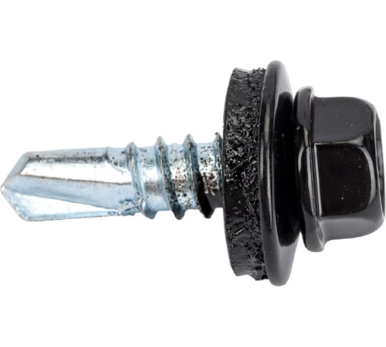 Изображение товара Кровельный саморез Daxmer 5,5х19 RAL 9005, сверло №3, 250 шт. 00000305513