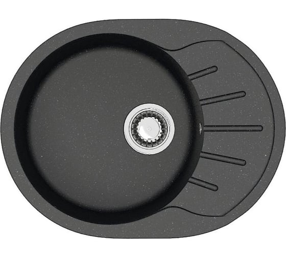 Изображение товара Кухонная мойка Azario Light (575x440x215) Черная (сифон + герметик) 00079920