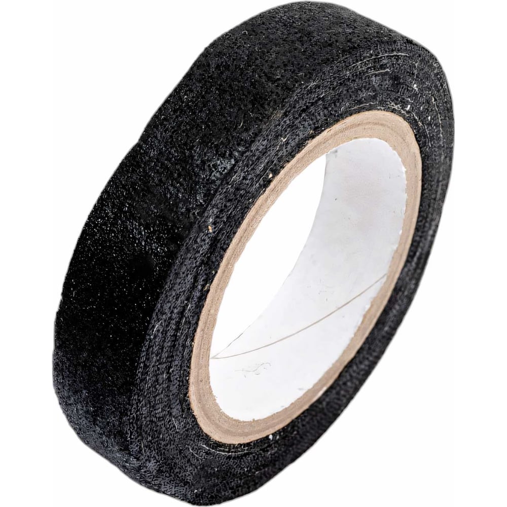 Изображение товара Изолента Политех х/б черная 18 мм 7 м для электромонтажных работ