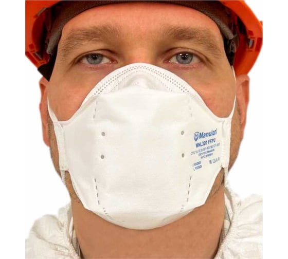 Изображение товара Респиратор Manulan MNL320 FFP2 без клапана выдоха, 20шт ВИ-рес041