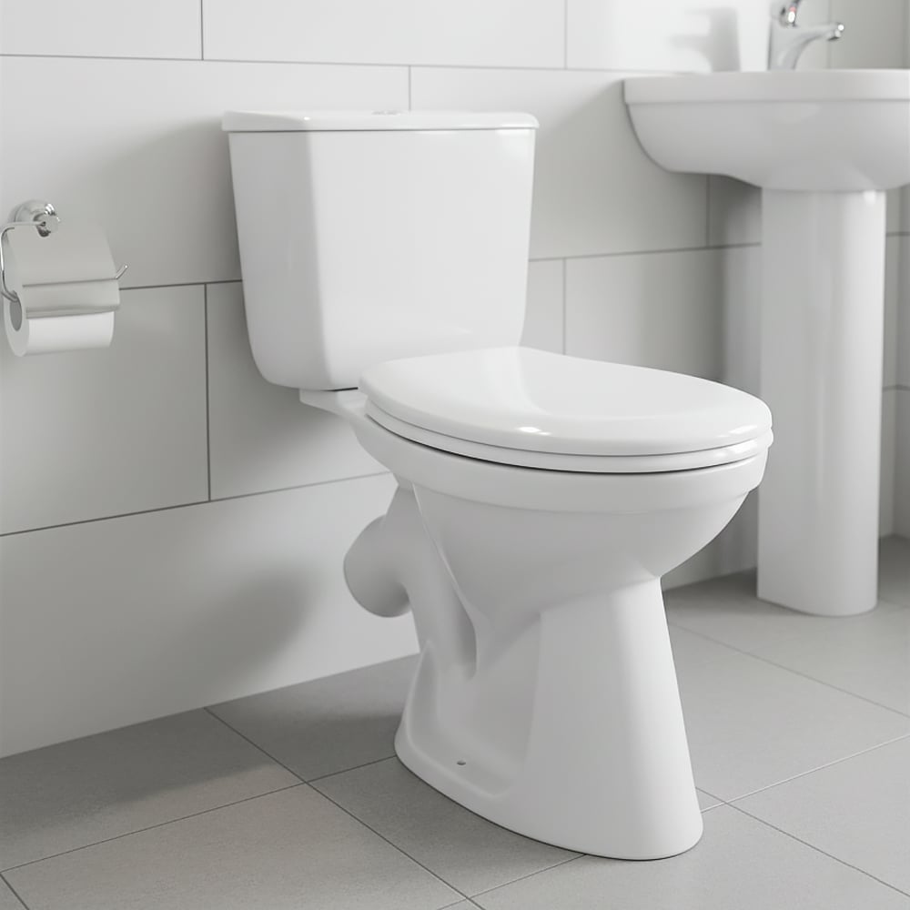 Изображение товара Унитаз-компакт Santek БРИЗ 1.WH20.2.569 белый, современный, напольный