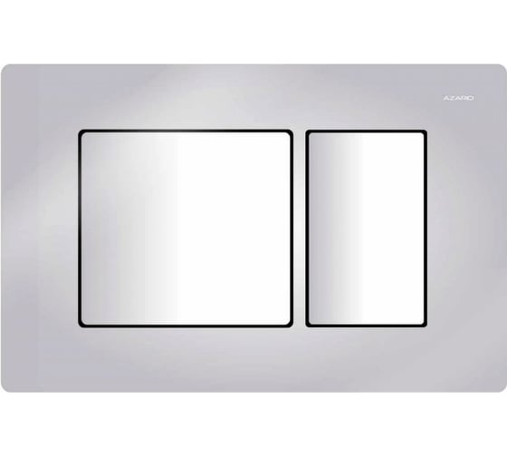 Изображение товара Панель смыва Azario цвет хром глянец (квадратная) 00084545