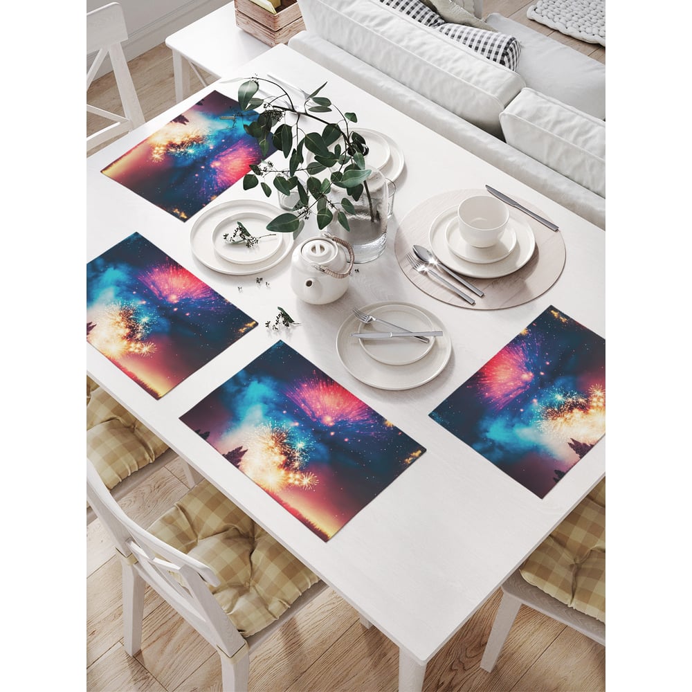 Изображение товара Салфетки JOYARTY прямоугольные для сервировки стола 32x46 см, 4 шт.