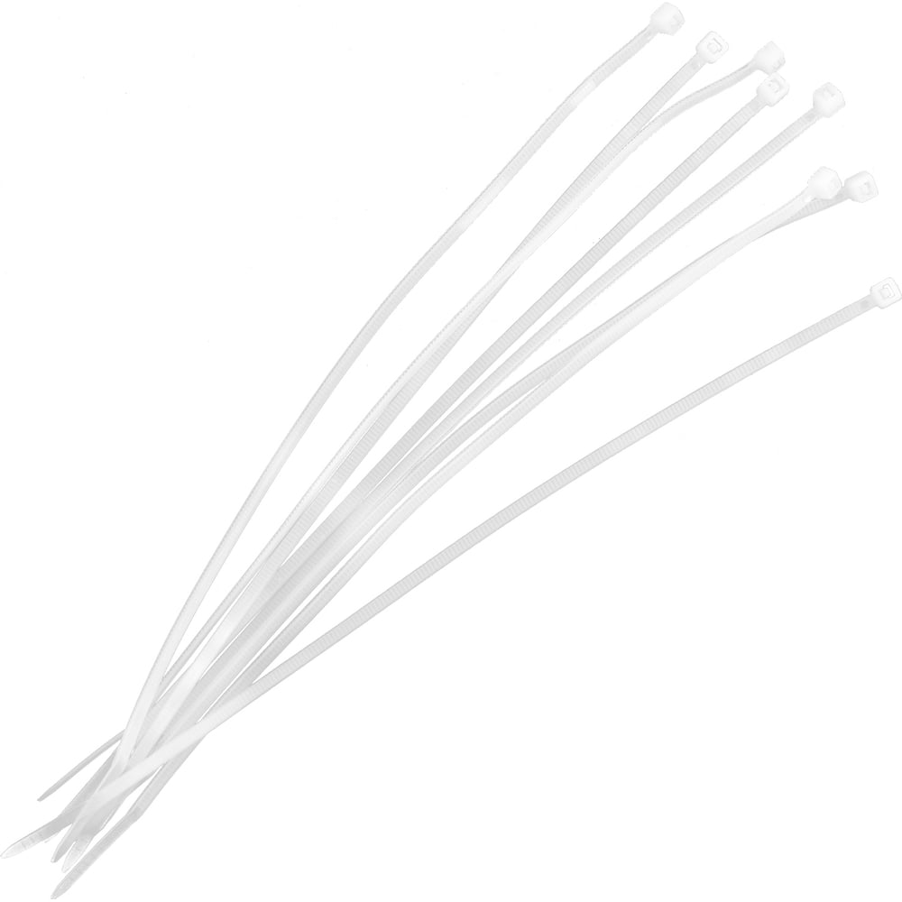 Изображение товара Нейлоновые хомуты Политех белые, 200x2.5 мм, упаковка 100 шт. 3201316 Изображение товара Нейлоновые хомуты Политех белые, 200x2.5 мм, упаковка 100 шт. 3201316