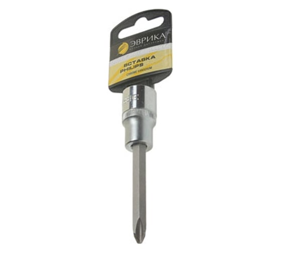 Изображение товара Насадка-вставка с битой Philips (PH4; 1/2"; 100 мм) с держателем ЭВРИКА ER-94504H