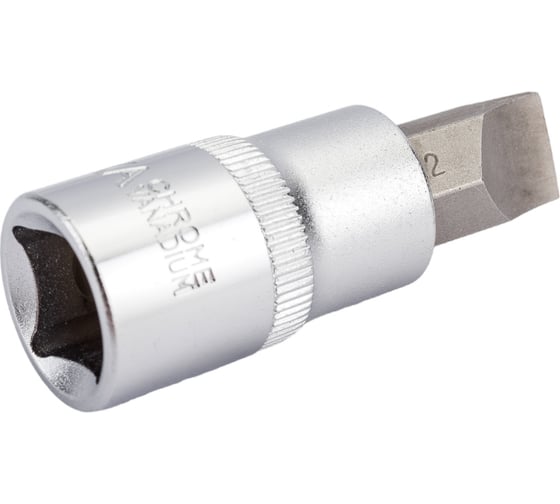 Изображение товара Насадка-вставка с битой (SL 12; 1/2"; 60 мм) с держателем ЭВРИКА ER-94303H