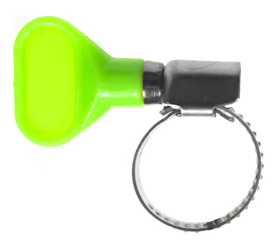 Изображение товара Червячные хомуты Политех накатные с пластиковым ключом, нерж. сталь, 10 шт. в упаковке, 12-20 мм 3204220