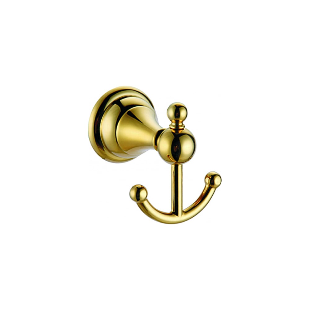 Изображение товара Двойной крючок Azario ELVIA золото из сплава цинка и нержавеющей стали