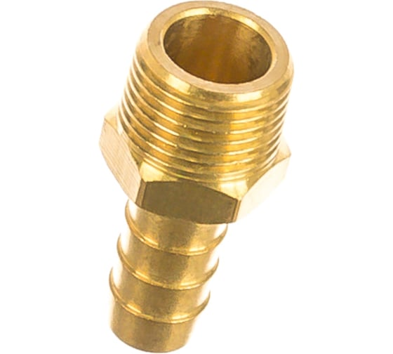 Изображение товара Штуцер пневматический наруж. резьба 3/8- елочка 10мм Эврика ER-MH06/06 935792