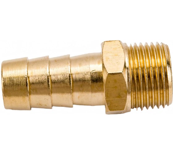 Изображение товара Штуцер пневматический наруж. резьба 3/8- елочка 12мм Эврика ER-MH06/08 935793