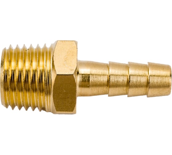 Изображение товара Штуцер пневматический наруж. резьба 1/4- елочка 6мм Эврика ER-MH04/04 935779