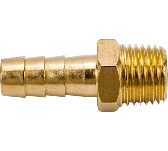 Изображение товара Штуцер пневматический наруж. резьба 1/4- елочка 8мм Эврика ER-MH04/05 935780