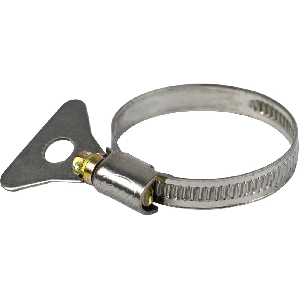 Изображение товара Червячные хомуты Политех накатные, нержавеющая сталь, 30-45 мм, 2 шт.