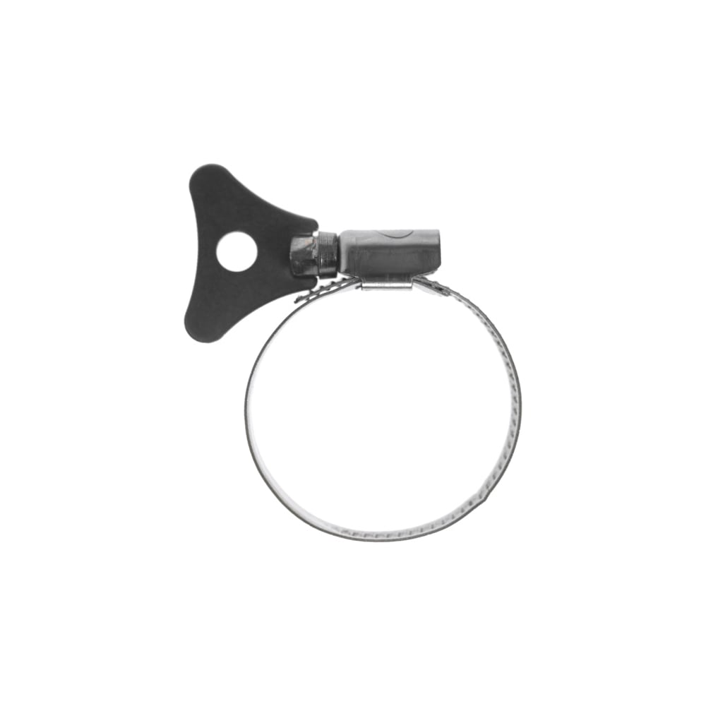 Изображение товара Червячные хомуты Политех накатные с металлическим ключом 40-60 мм 10 шт