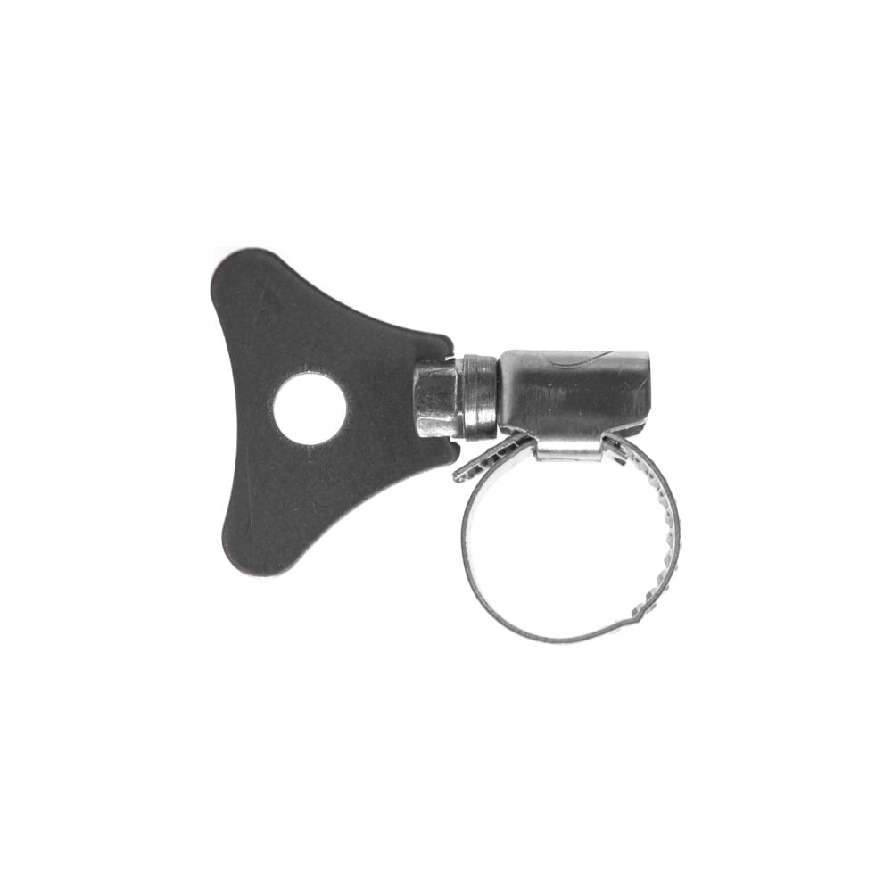 Изображение товара Червячные хомуты Политех накатные с металлическим ключом нержавеющая сталь 10 шт 10-16 мм