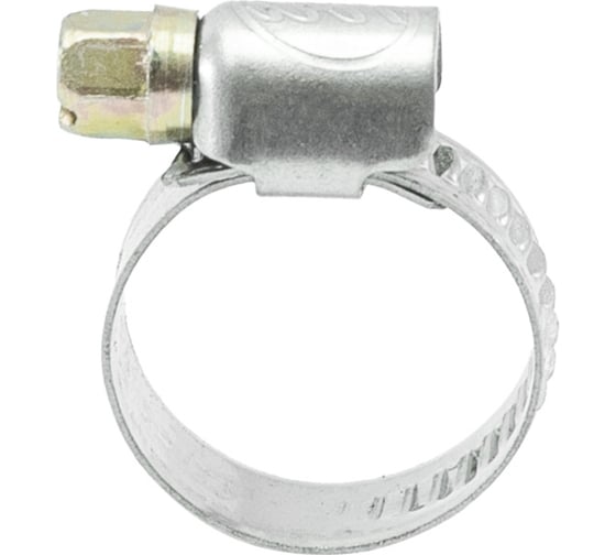 Изображение товара Червячные хомуты Политех накатные, нержавеющая сталь, 5 шт. в упаковке, 12 мм-22 мм 3203112