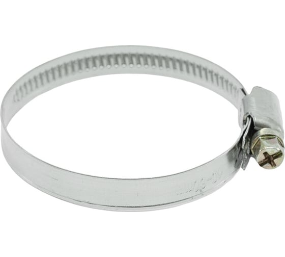 Изображение товара Червячные хомуты Политех накатные, нержавеющая сталь, 5 шт. в упаковке, 40 мм-60 мм 3203140