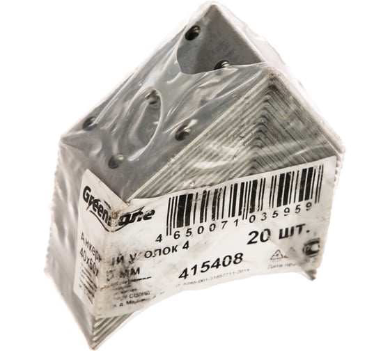 Изображение товара Анкерный уголок Rock 4, 40х60х40 мм 20 шт. 415408