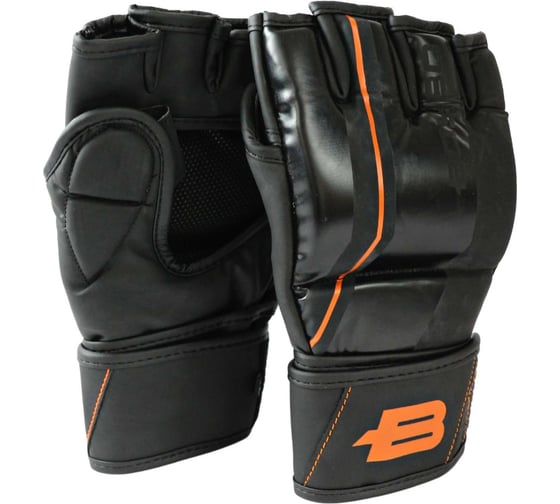 Изображение товара Перчатки для мма Boybo b-series, черно-оранжевые, размер L 4631157306965