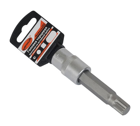 Изображение товара Головка со вставкой SPLINE M10 , 1/2", L=100 мм Professional АвтоDело 39200 13202