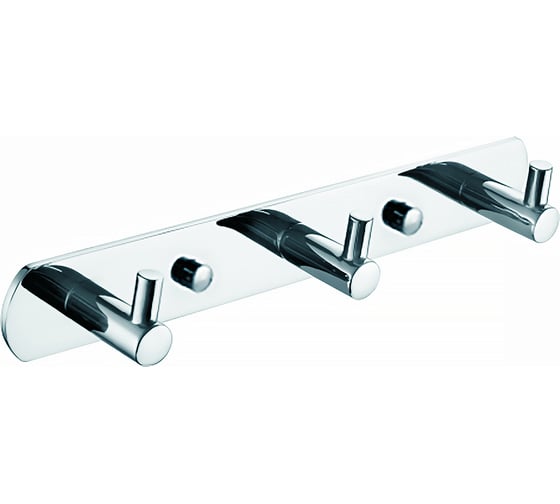 Изображение товара Планка 3 крючка Azario NESSY хром 00082013