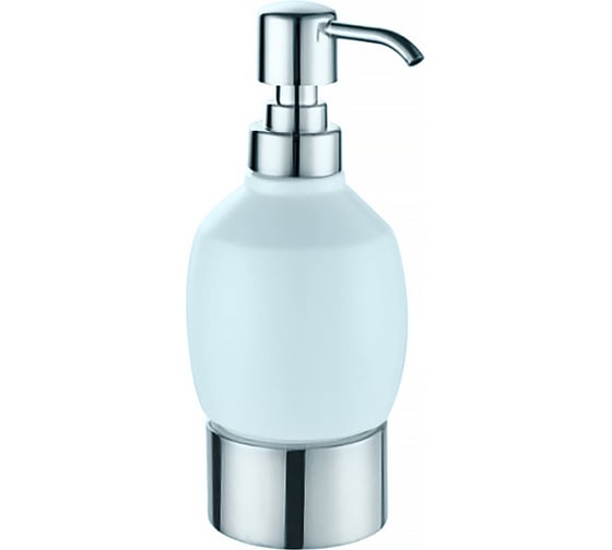 Изображение товара Настольный дозатор жидкого мыла Azario FORNY керамический, хром 00085257