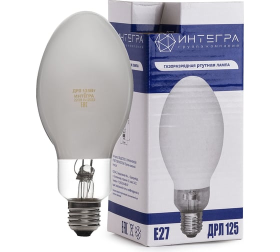 Изображение товара Лампа Integraled ДРЛ 125 Вт Е27 ИНТЕГРА (40) 35924