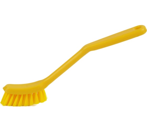 Изображение товара Щётка для посуды NV жёсткий ворс, 255 мм, желтая NV-02210-6Y