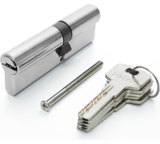 Изображение товара Цилиндровый механизм Pobedit ключ-ключ, цвет серебро, 55x35 мм 8127441