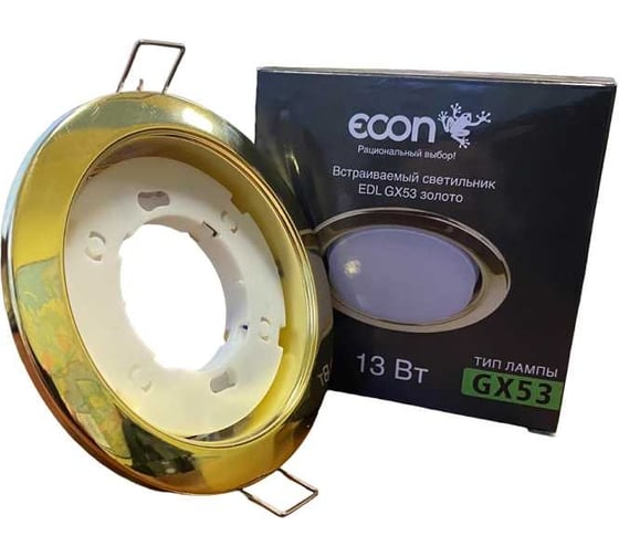 Изображение товара Встраиваемый светильник Econ EDL GX53 золото, арт. DL531063