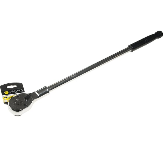 Изображение товара Трещотка с прямой металлической ручкой ЭВРИКА 3/4 24-зубцовая 760мм ER-13760