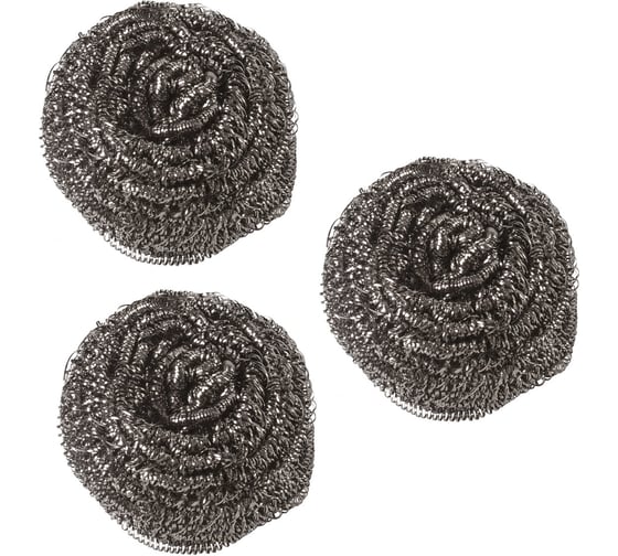Изображение товара Губки для посуды LAIMA металлические, комплект 3x3 штуки, спиральные 880091