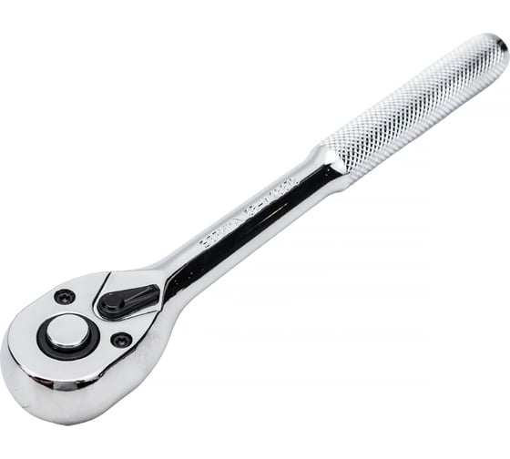 Изображение товара Трещотка с прямой рифленой металлической ручкой ЭВРИКА 3/8 72-зубцовая ER-93872