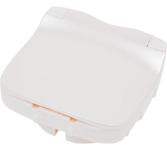 Изображение товара Лицевая панель Legrand Valena ALLURE  розетки 2К+З с крышкой.Жемчуг 754849