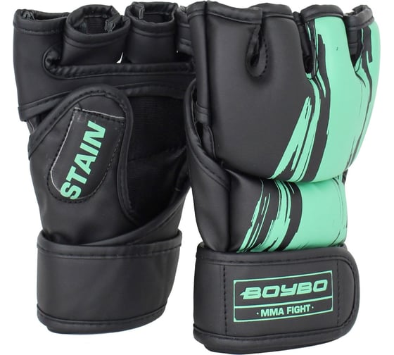 Изображение товара Перчатки мма Boybo stain bgm311, флекс, голубые, размер S 4631151771882