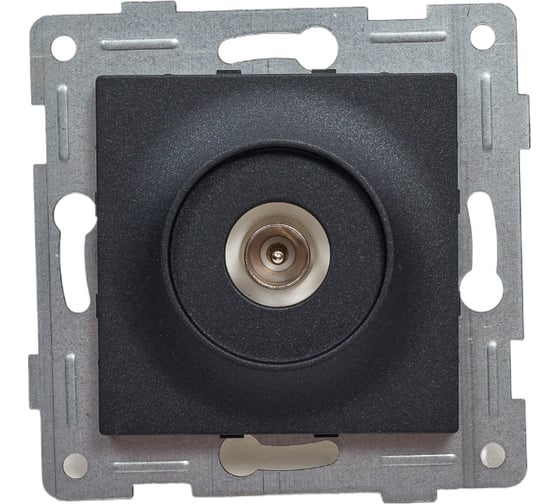 Изображение товара Антенная розетка GUSI ELECTRIC Ugra одинарная, СУ, графит С11А1-010