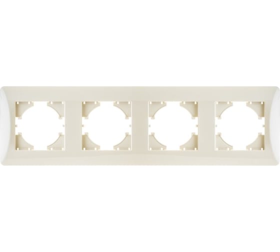 Изображение товара Рамка GUSI ELECTRIC Ugra 4-местная, цвет бежевый С1140-003