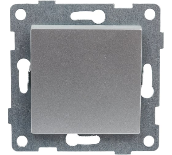 Изображение товара Выключатель GUSI ELECTRIC Ugra 1 клавиша, СУ, 10А, 250В, серебро С11В1-004