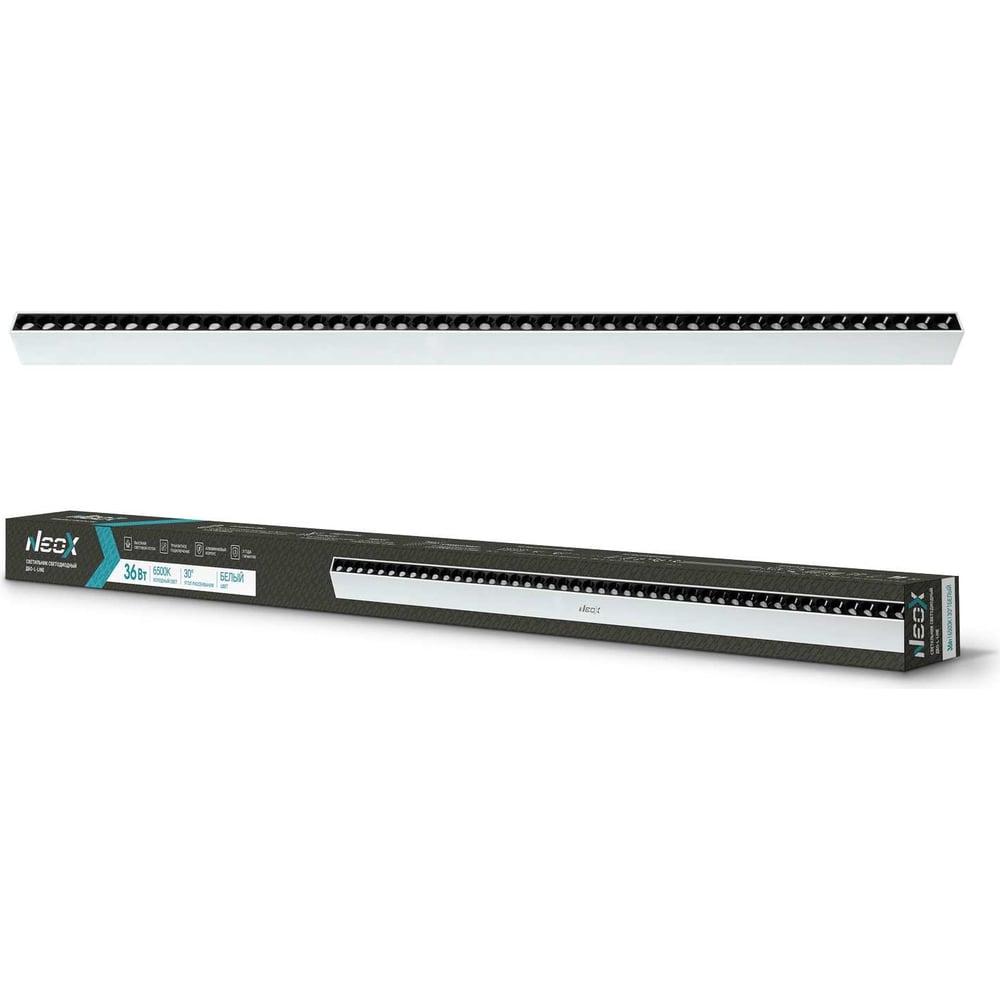 Изображение товара Светодиодный светильник Neox дбо-l-line 36Вт IP40 3420Лм холодный белый